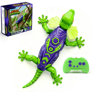 Wall Climbing Gecko Toy for Boys, Remote Control Lizard That Climbs Walls, Ceilings and Floors, Rechargeable Wall Crawler Robot with Strong Suction