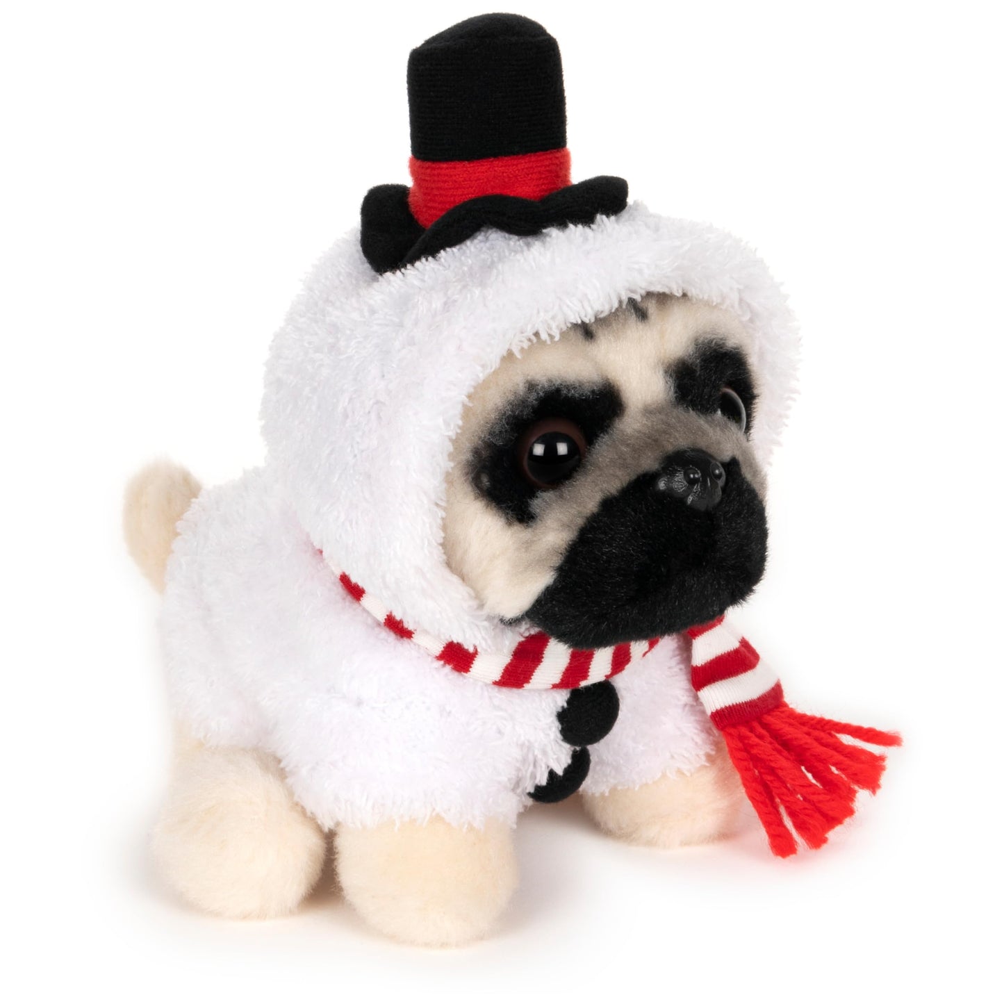 GUND Doug The Pug Snowman Holiday Plush Stuffed Animal Dog, 5"