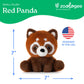 The Petting Zoo Red Panda Stuffed Animal Plushie, Gifts for Kids, Snugletz Zoologee Plush Toy, 7 in