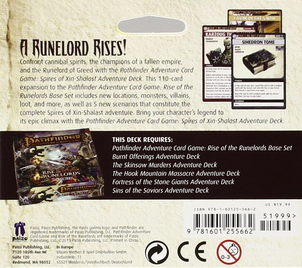 Pathfinder Adventure Card Game: Spires of Xin-Shalast Deck 6