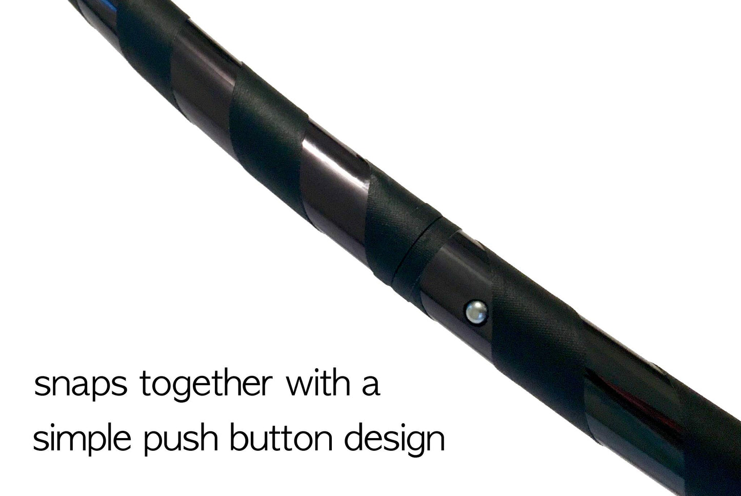 Beginner Exercise Hula Hoop for Fitness and Fun Made for Adults and Weighs One Pound (Choose Your Size and Tape Job) (Black Hematite, 46)