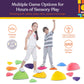 Special Supplies Stepping Stones for Kids Indoor and Outdoor Balance Blocks Promote Coordination, Balance, Strength Child Safe Rubber, Non-Slip Edging