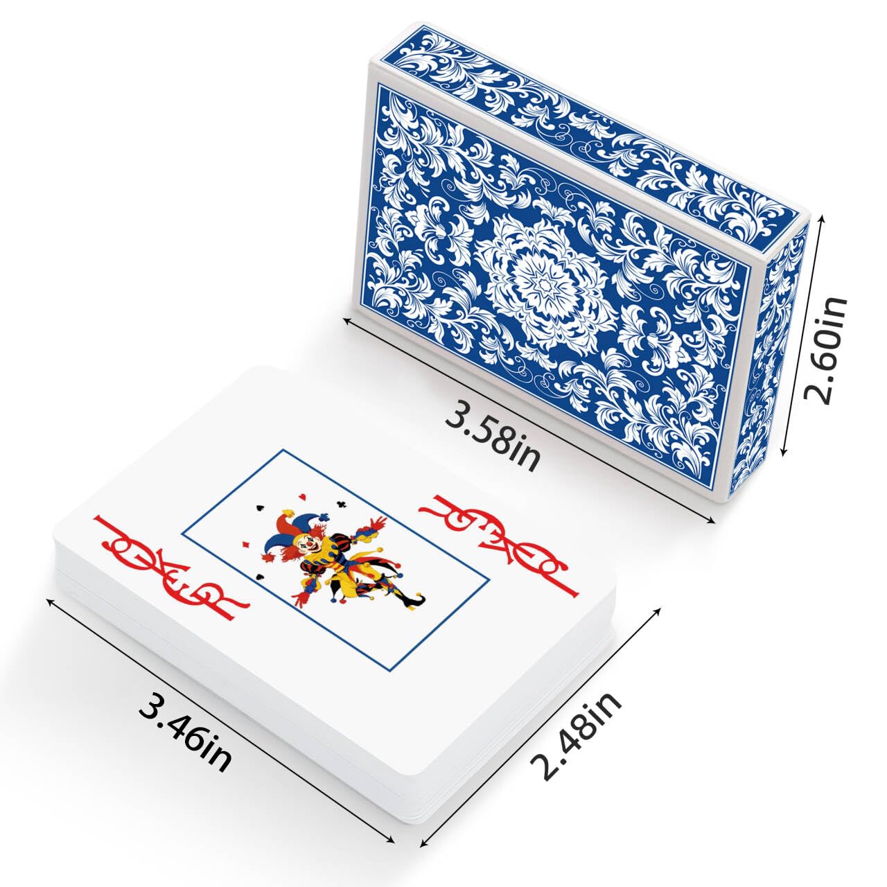 Metsyth Playing Cards 12 Pack,Decks of Cards,Jumbo Large Print Playing Cards for Adults Seniors,Colorful Poker Cards Bulk with Gift Box for Activities