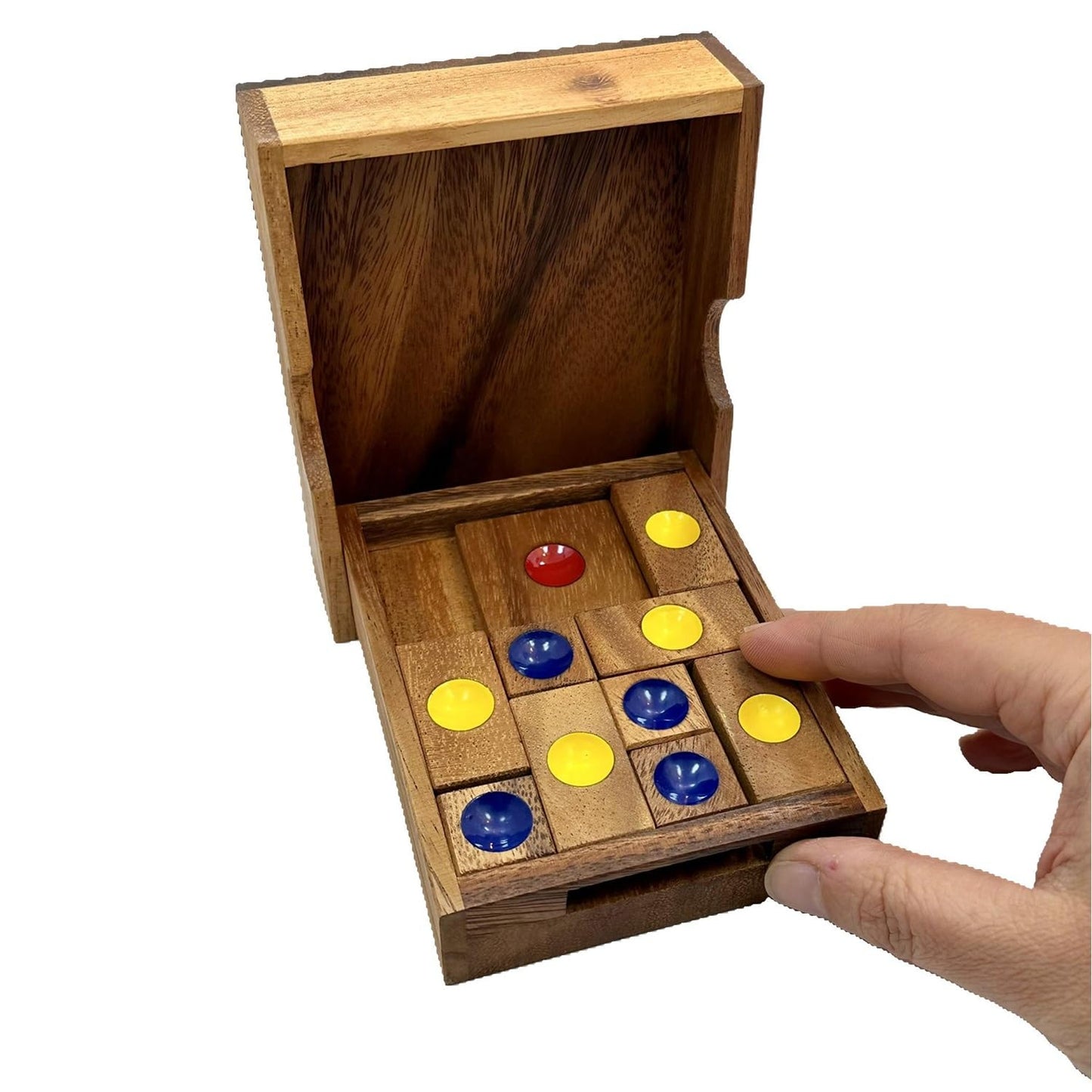 Towards Freedom Wooden IQ Sliding Block Brainteaser Puzzle Travel Game Gift