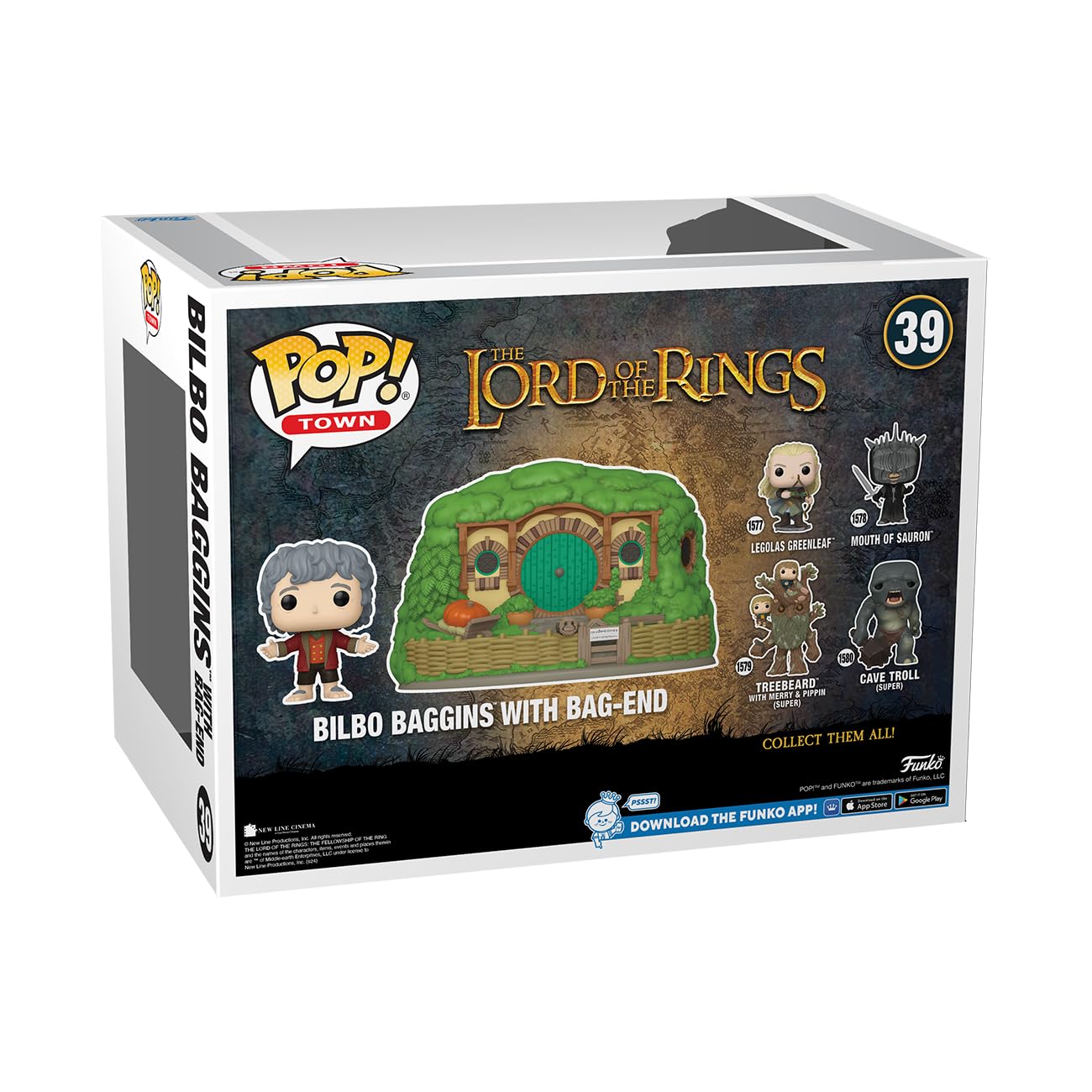 Funko POP! Town: Lord of the Rings - Bilbo Baggins & Bag End