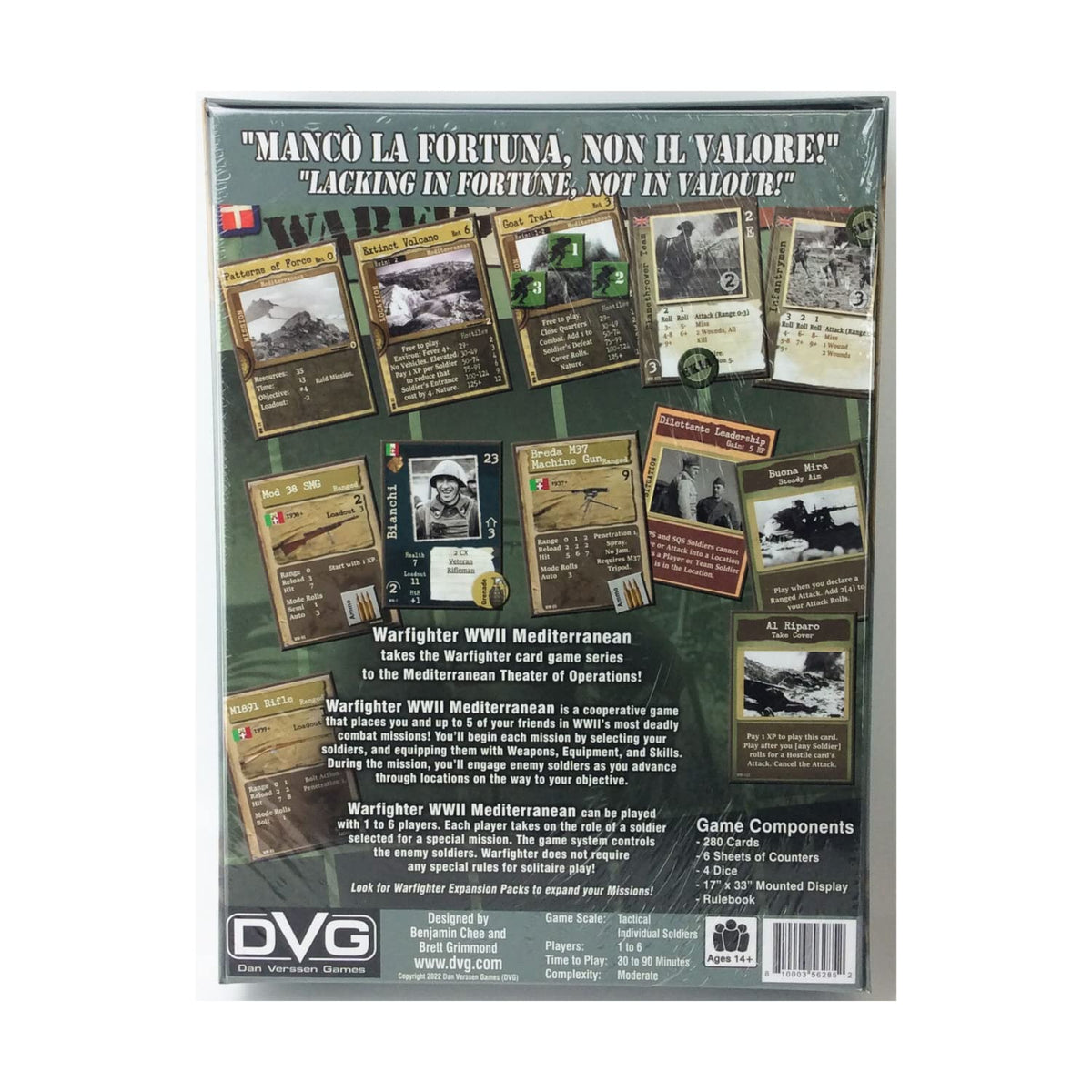 Dan Verssen Games Warfighter WWII: Mediterranean Combat Card Game