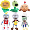 JHESAO 6 PCS Plants and Zombies Plush Sunflower Zombies Plushies Toy Pea Duck Zombie, Potato Mine 1 2 Stuffed Soft Doll Sport Zombie Doll New