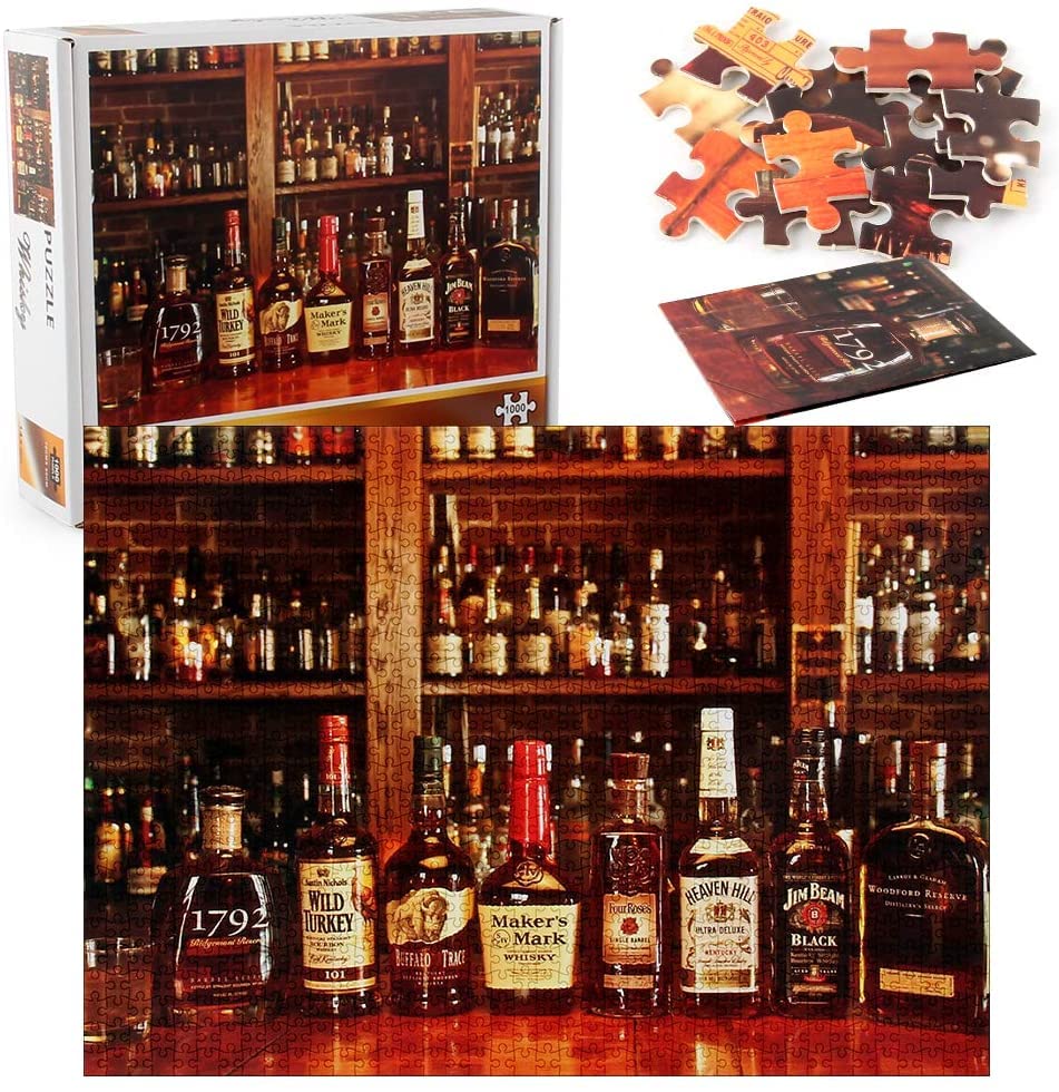 yoofun Adult Puzzles, Whiskey Puzzles for Adults - 1000 Piece Jigsaw