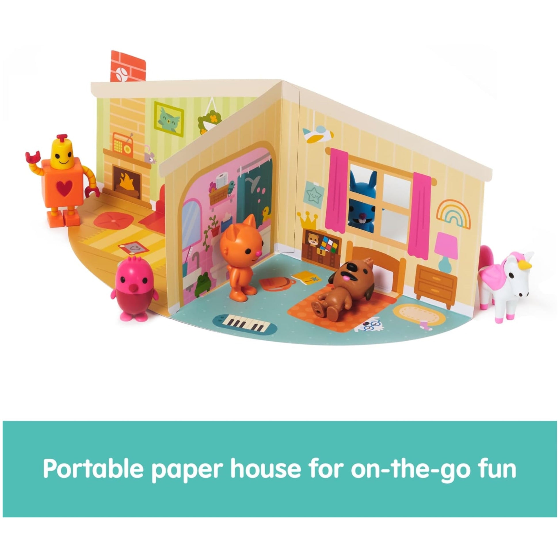 Sago Mini, Figurine Pack with 6 Toy Figures and Folding Playhouse, Kids Toys for Boys & Girls Ages 3 and up