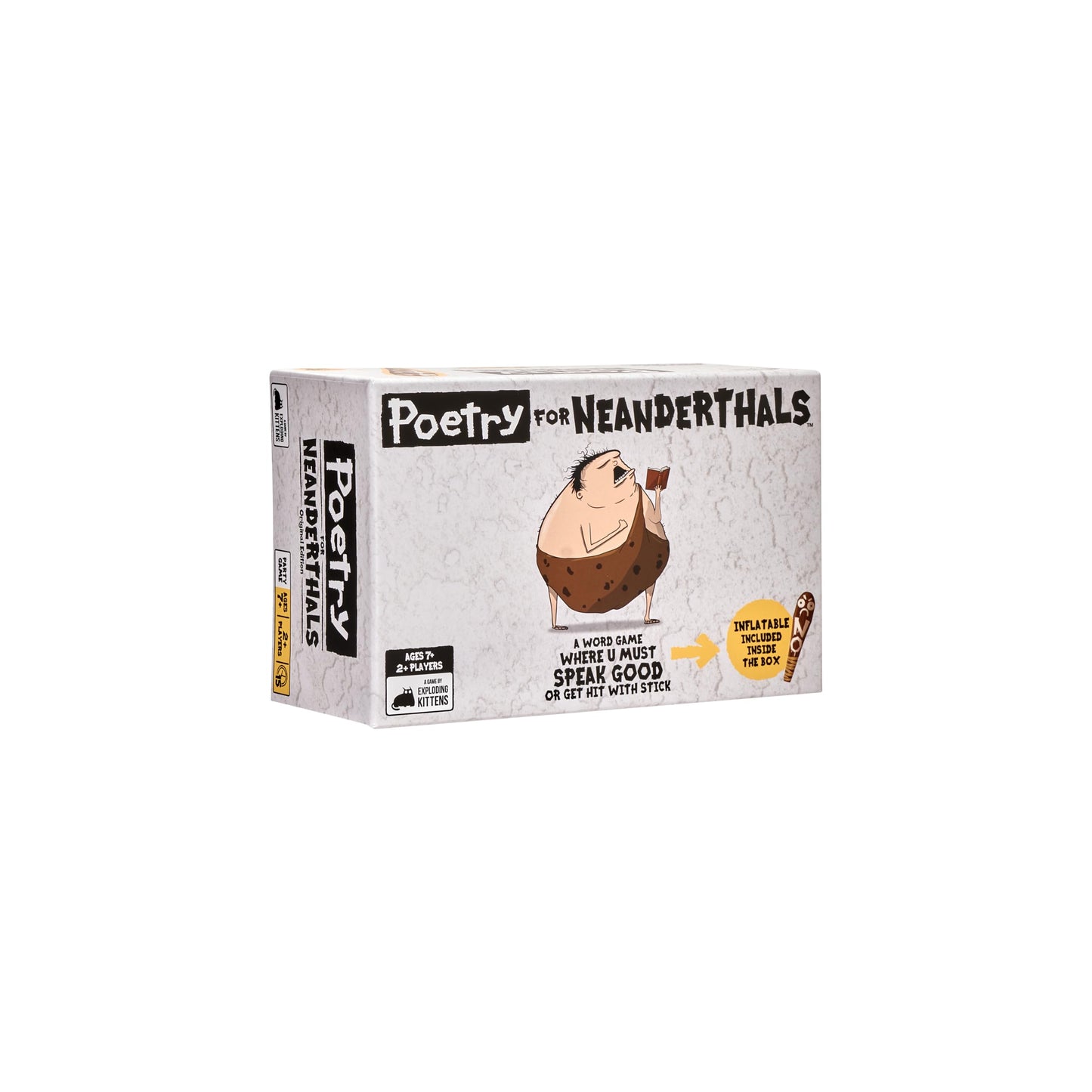Exploding Kittens Poetry for Neanderthals 2+ Players - Ages 7+ - 15 Minutes to Play - Competitive Word Guessing Game - Party Game, Family Game Night