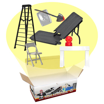 Ultimate 6 Piece Accessory Pack for Wrestling Action Figures