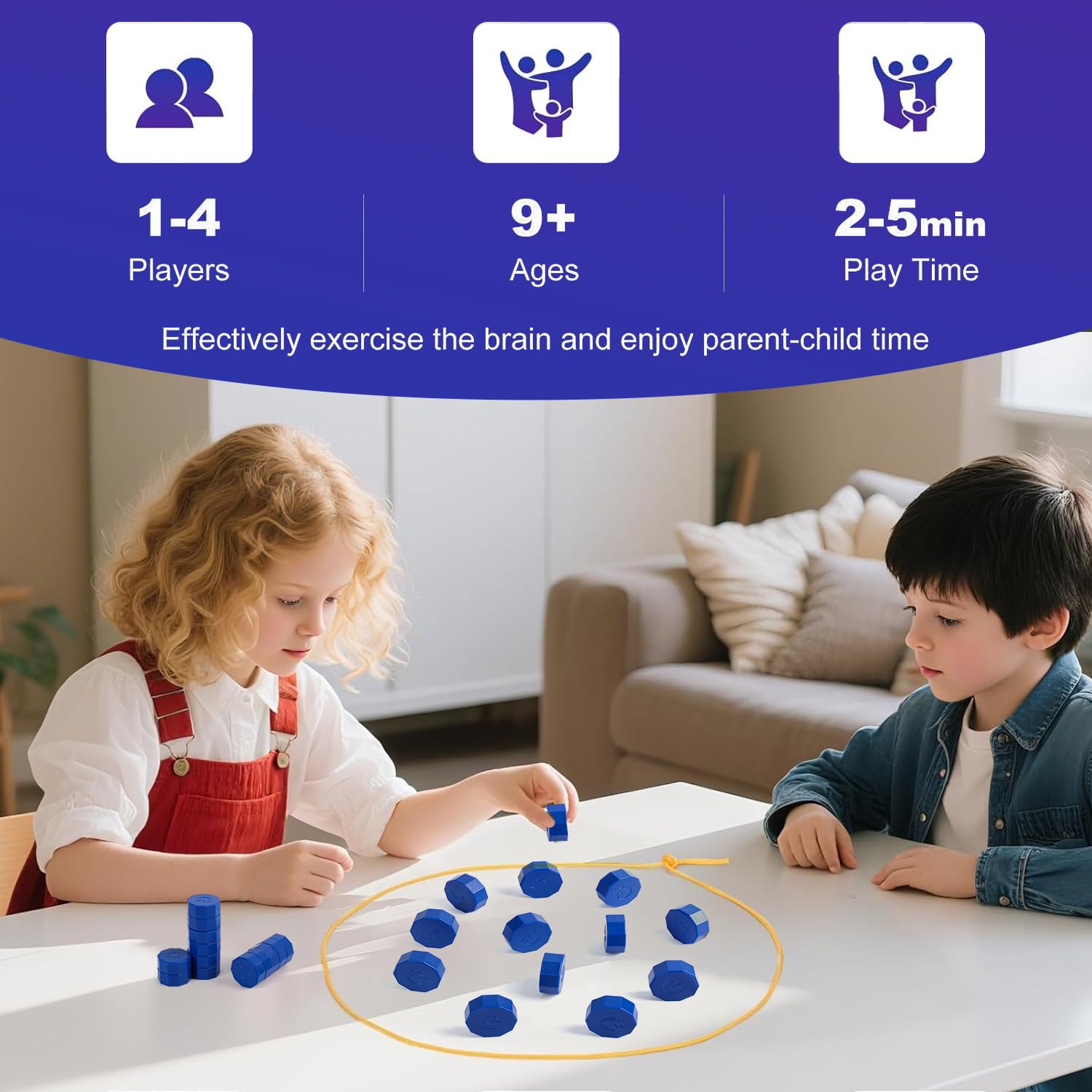 Magnetic Chess Game with 24 Travel-Stones, Magnet Chess 3 String & Portable Storage Bag, for Family & Party & Travel & Camping, Exciting Magnetic Game