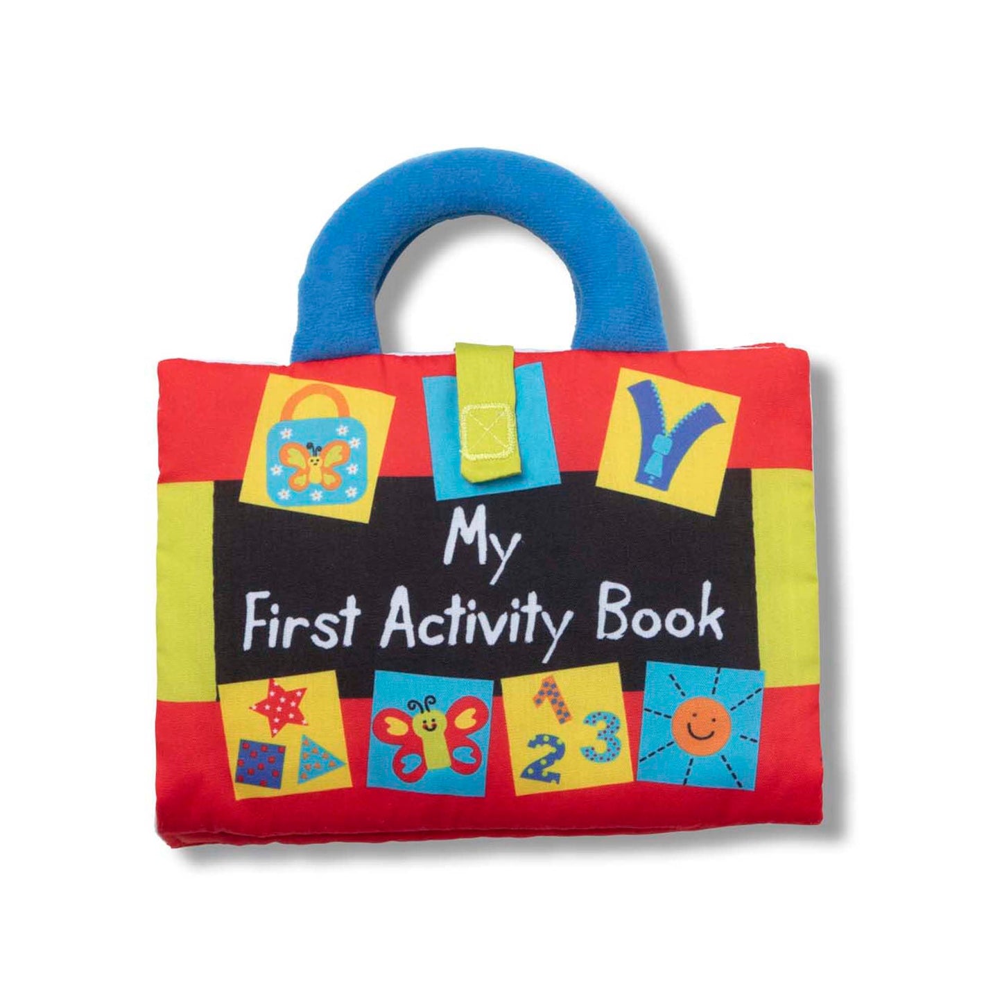 Melissa & Doug K’s Kids My First Activity Book 8-Page Soft Book for Babies and Toddlers Early Learning Developmental Plush Soft Activity for Babies