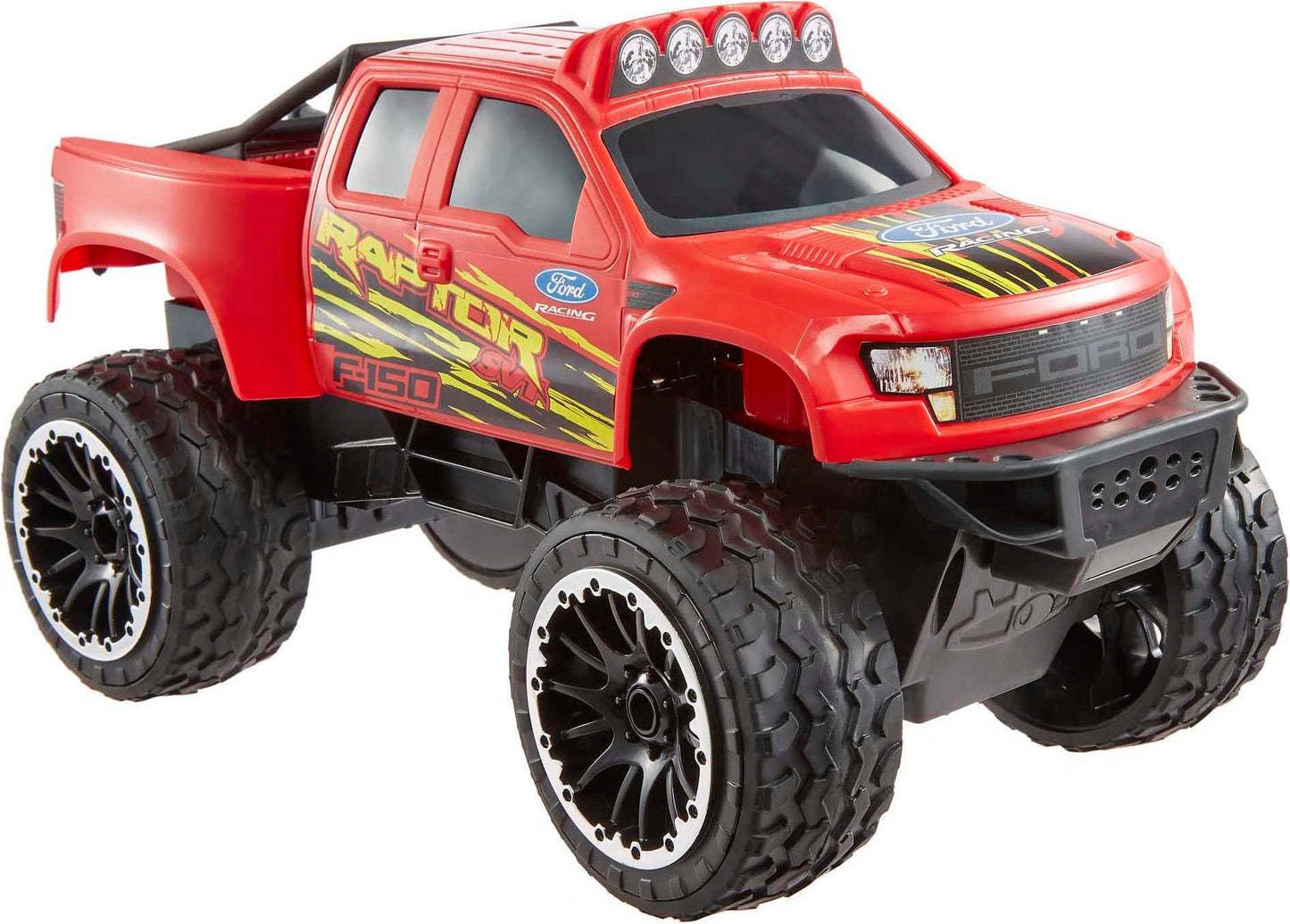 Mattel Hot Wheels RC Red Ford F-150, Full-Function Remote-Control Toy Truck, Large Wheels & High-Performance Engine, 2.4 GHz with Range of 65ft