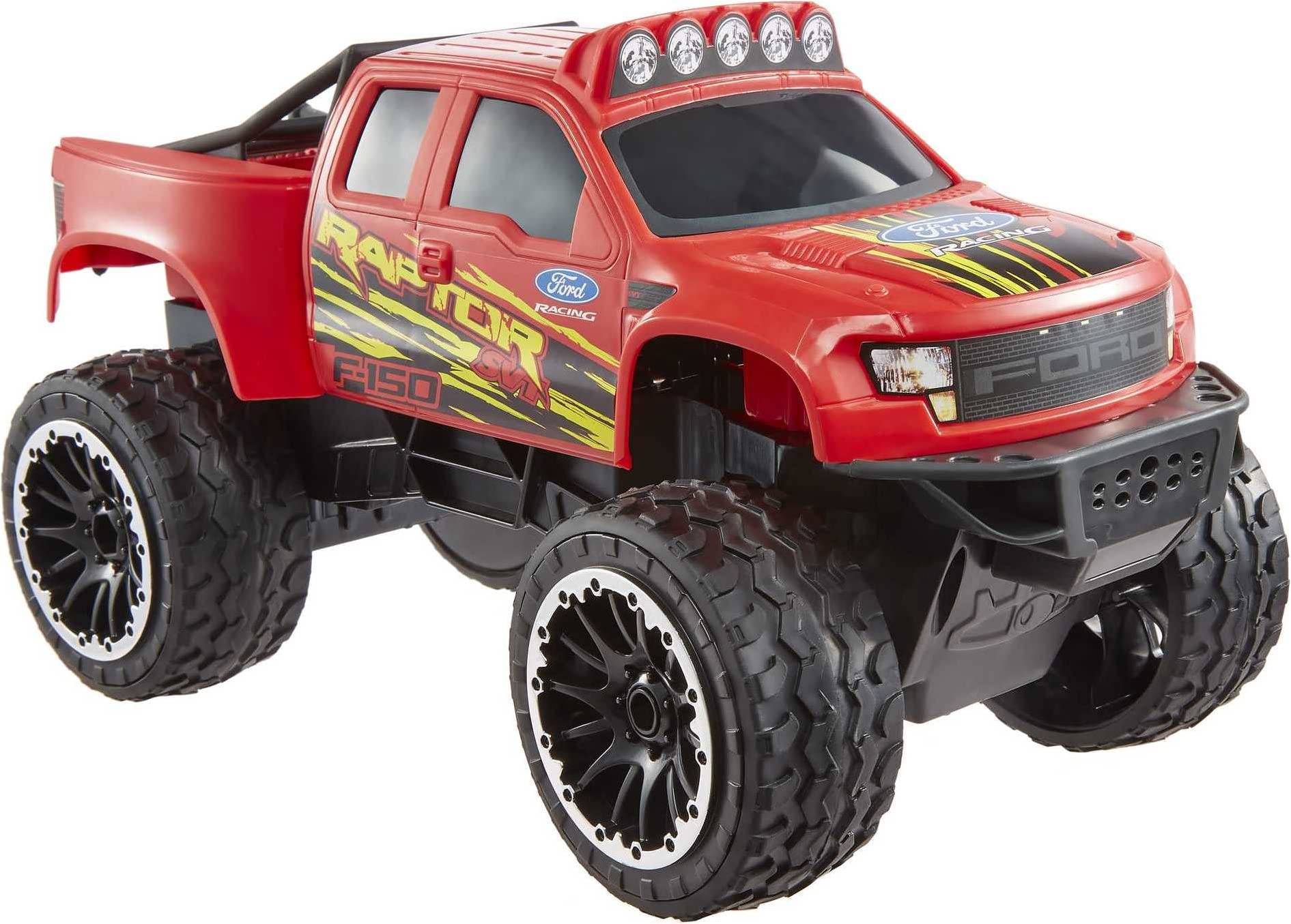 Mattel Hot Wheels RC Red Ford F-150, Full-Function Remote-Control Toy Truck, Large Wheels & High-Performance Engine, 2.4 GHz with Range of 65ft