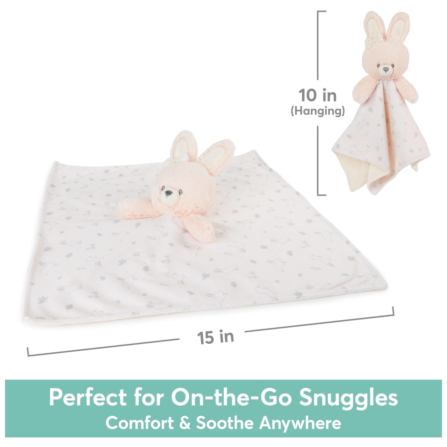 GUND Baby Sustainably Soft Bunny 13-Inch Plush Lovey, Ages 0+