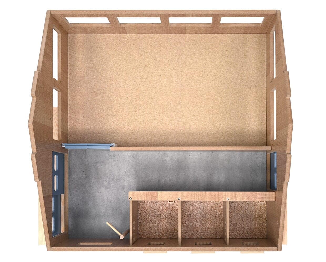 Breyer Horses Breyer Farms Deluxe Arena Stable | 24 Piece Playset | 2 Stablemates Horses Included | 24.25" L x 22" W x 10.5" H | 1:32 Scale | Model