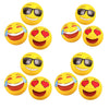 Coconut Float Emoji Beach Ball 12 Pack, 18" Inflatable Beach Balls
