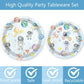 80 Pcs Space Birthday Party Supplies Paper Plates Napkins Forks Tableware Set for Outer Space Man Galaxy Astronaut Theme Baby Shower Boy 1st 2nd 3rd