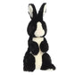 Aurora Vibrant Spring Sitting Pretty Bunny Stuffed Animal - Decorative Charm - Endless Fun - Black 14 Inches