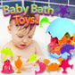 Suction Bath Toys for Kids, 18 Pcs Ocean Animal Suction Cup Toys with Eggshell & Bag, No Hole Mold Free Bath Toy, Sensory Window Building Toys
