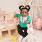 Rebornova Reborn Baby Dolls Black Girl, African American 20 Inch Realistic Newborn Baby Dolls with Lifelike Soft Body Silicone Limbs Birthday Gift Set