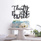 Unoggsor Thirty Fucking Three Cake Topper - Happy 33rd Birthday Cake Decor - Cheers to 33 Years Birthday Party Decorations Supplies, Black Glitter