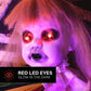 Haunted Hill Farm 3.3-Ft. Girl with Umbrella Halloween Animatronic