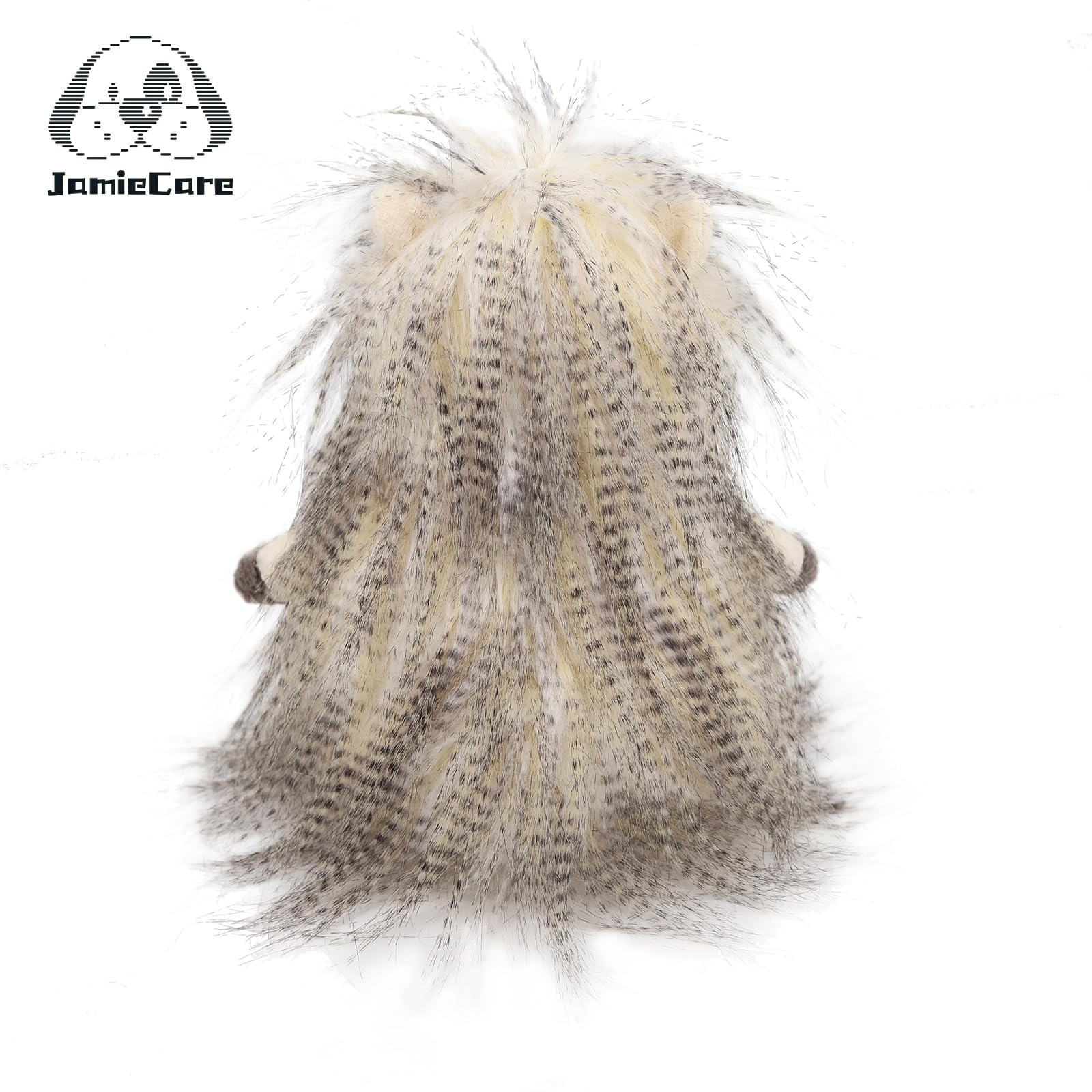 JamieCare 10''Lovely Cute Hedgehog Plush Soft Animal Toys,Cartoon Gifts Comfortable Bedroom Decation,Birthday Halloween Presents Boy,White