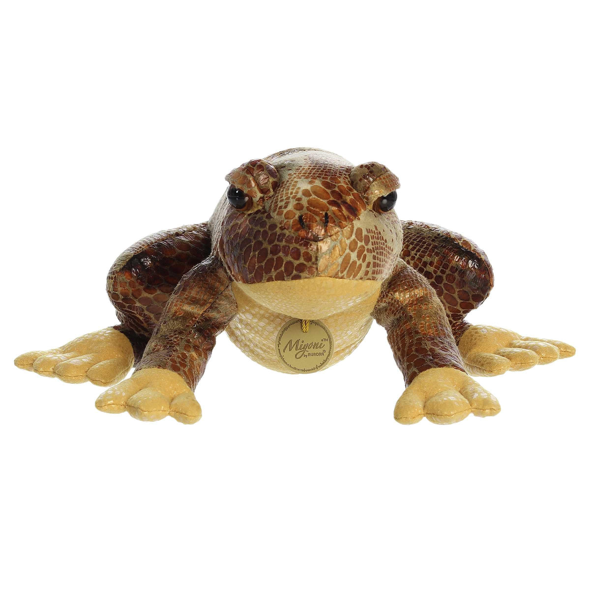 Aurora Miyoni 11" American Bullfrog Realistic Stuffed Animal