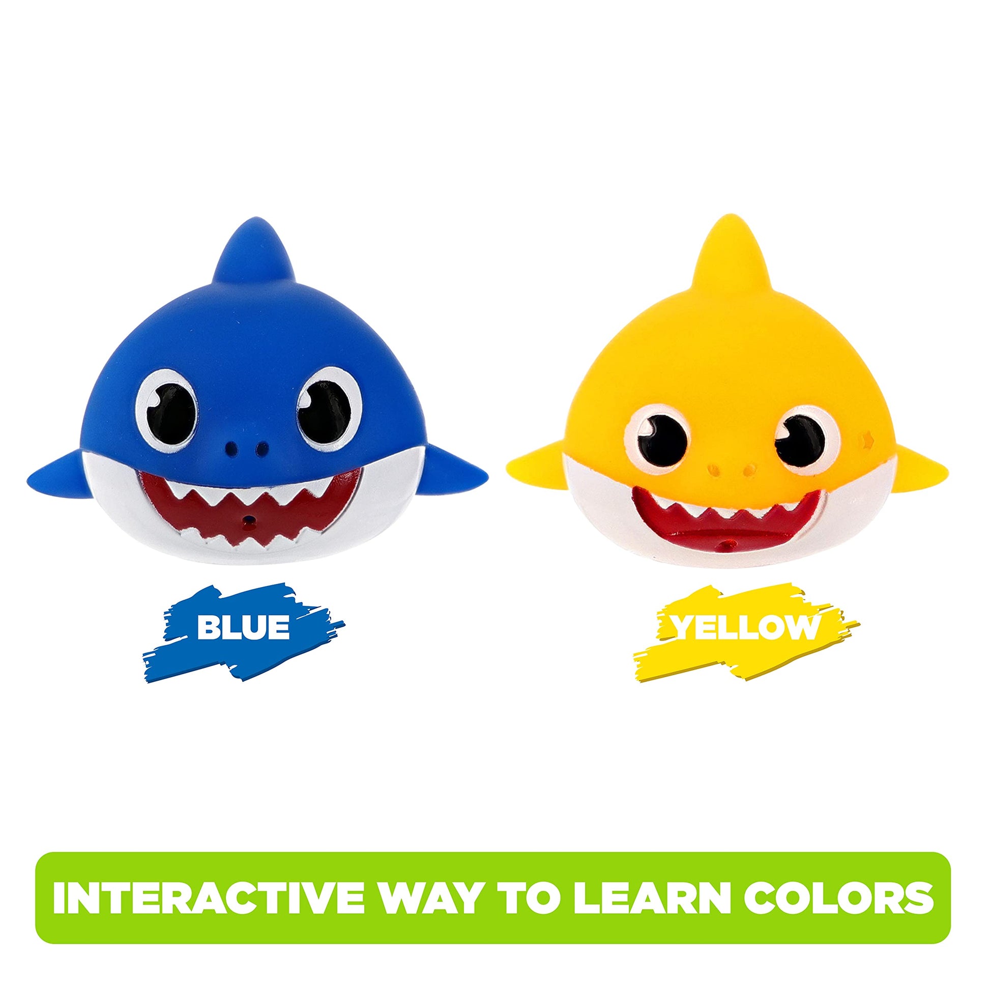 Pinkfong Baby Shark Bath Squirters - 2 Pack, Baby & Daddy Shark