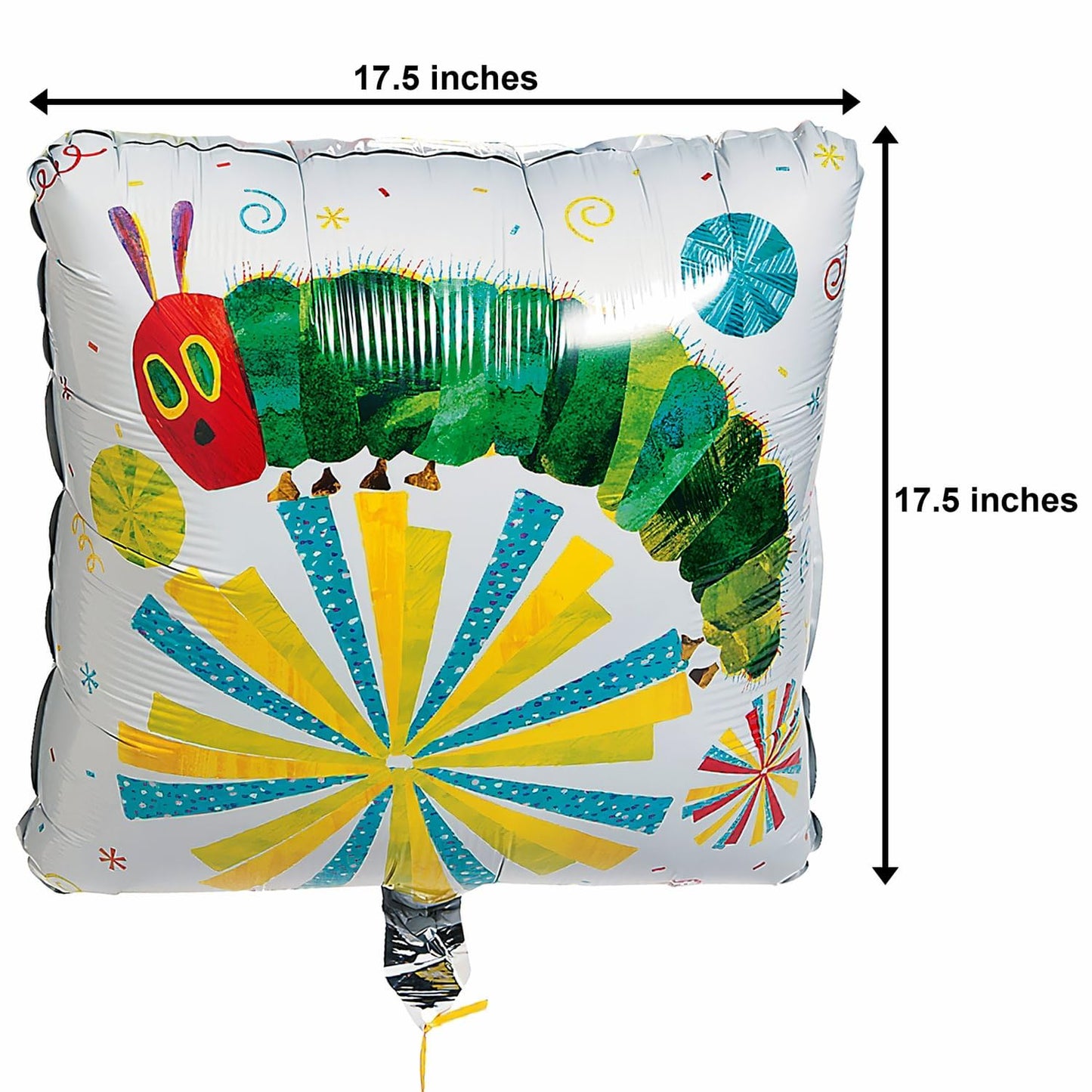 Eric Carle's The Very Hungry Caterpillar Mylar Balloons - 17"(Pack of 3) - Vibrant & Delightful Party Decor - Perfect for Celebrating Children's