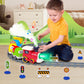 Electric Train Set for Toddlers 3-5 4-8 with Train Tracks Set Lights Up Steam Sign Realistic Music Sound Magnetic Train Connection Toys Birthday 3 4 5