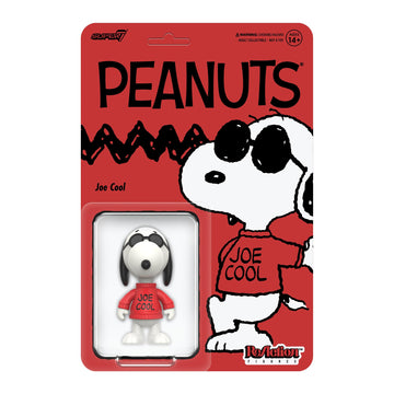 Super7 Reaction Figure Peanuts Joe Cool Snoopy - 3.75" Peanuts Action Figure - Classic Cartoon Collectibles and Retro Toys