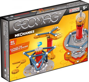 Geomag 86-Piece Mechanics Construction Set - Mentally Stimulating for Children and Adults - Safe and Construction - For Ages 5 and Up