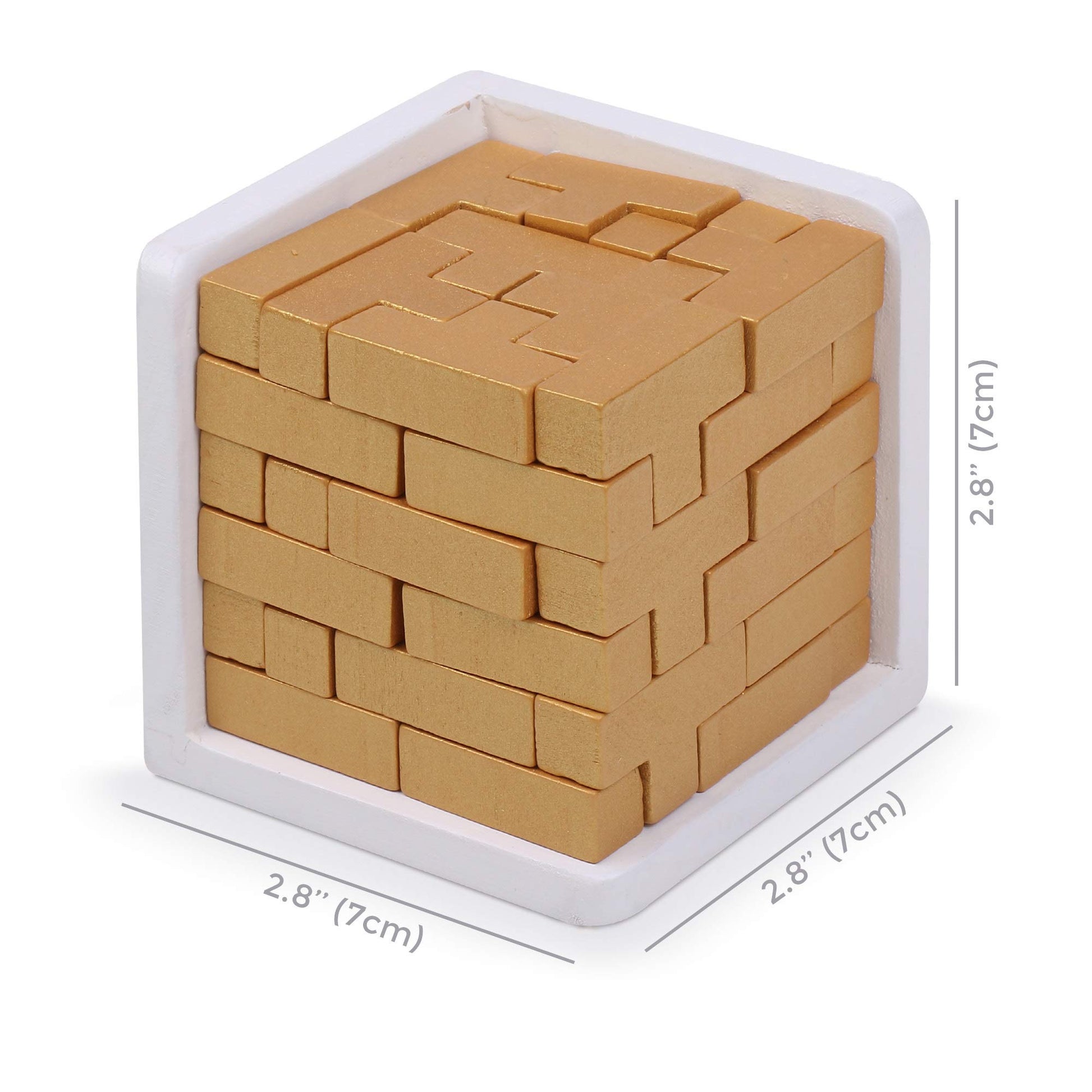 Original 3D Wooden Brain Teaser Puzzle: Engaging 3D Puzzle Box for Kids 8-12 & Adults, Desk Toys Delight, Challenging Games & Wooden Puzzles for Adult