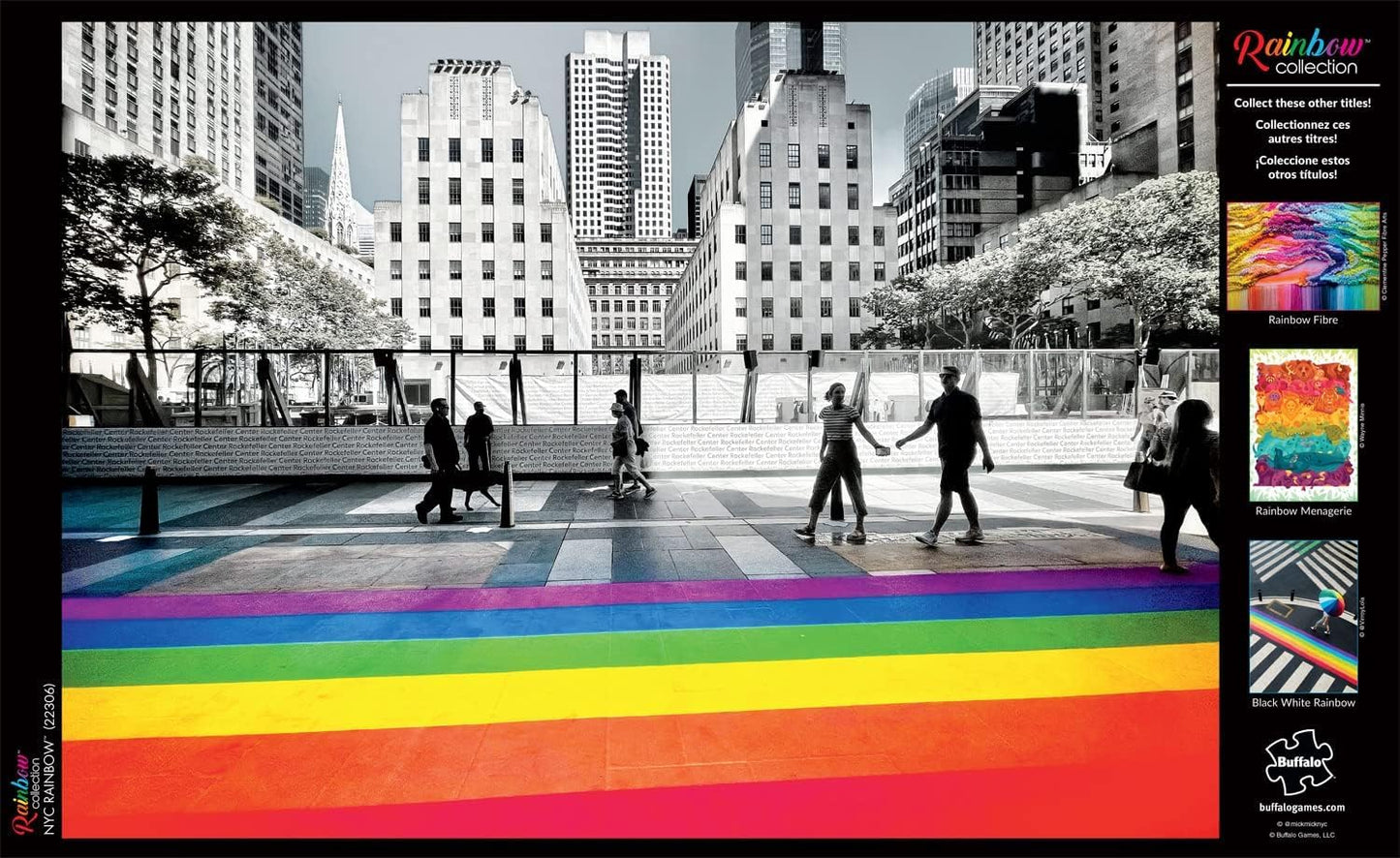 Buffalo Games - Mick Mick NYC - NYC Rainbow - 300 Piece Jigsaw Puzzle for Adults Challenging Puzzle Perfect for Game Nights - Finished Size is 21.25 x