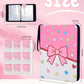 HAPPYER Card Binder 9 Pocket, Trading Card Binder Holds 900 Cards with 50 Removable Pages, Zipper Card Holder Album, Card Book Organizer for Sports