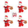 LEGO Holiday Minifigure - Santa Claus (with Toy Sack) 4 Pack with Minifigureland Tile
