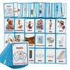 64PCS/Set Family & House Kids Gifts English Flash Cards Pocket Card Educational Learning Baby Toys for Children Pre-Kindergarten