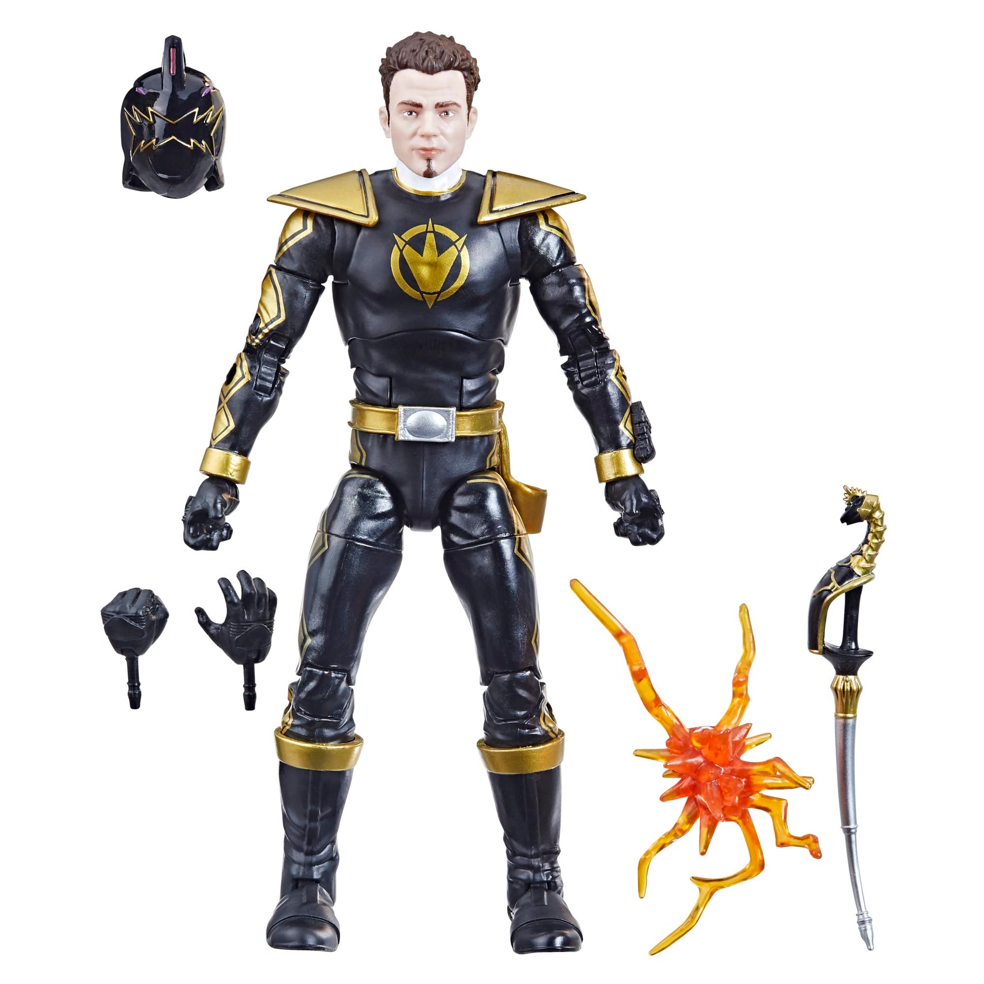 Power Rangers Lightning Collection Dino Thunder Black Ranger 6-Inch Premium Collectible Action Figure Toy with Accessories, Ages 4 and Up