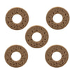 Organic Wooden Donuts Natural Handmade Unfinished Beech Wooden Animal Shape Pattern DIY Home Decoration Crafts Accessory (Donuts)