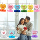 9Pcs Valentines Day Decorations Centerpiece Conversation Hearts Decorations Heart Valentines Day Table Decorations for Valentine Party Supplies