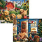 Bits and Pieces - 4-in-1 Multi-Pack - 500 Piece Jigsaw Puzzles for Adults - 500 pc Winter Spring Summer Fall Seasons Puzzle Set Bundle by Artist Larry