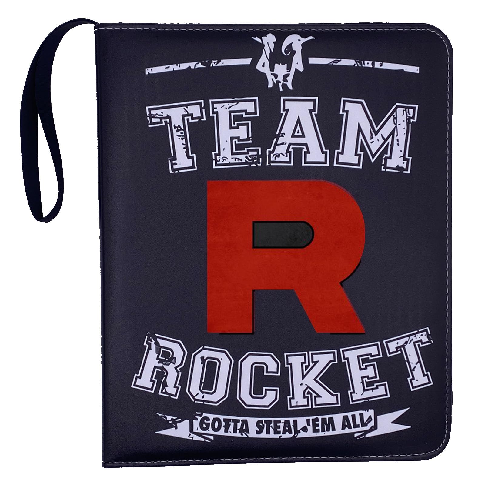 Deluxe Trading Card Binder for Collectors 900 Pockets High grade 9-Pocket Zipper Album Holder (black-9-Pocket)