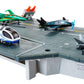 Matchbox Aircraft Carrier Playset,10 Die-Cast Sky Buster Toy Airplanes & 1 Die-Cast 1:64 Scale Toy Car, Expands to 20 Inches, Includes Missile