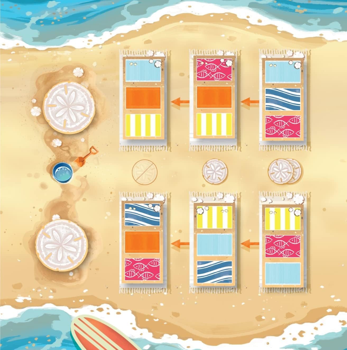 Maui Board Game - Hawaiian Beach Drafting and Tile-Laying Strategy Game, Create Patterns to Earn Points, Clever Risk and Reward Mechanics, Ages 8+