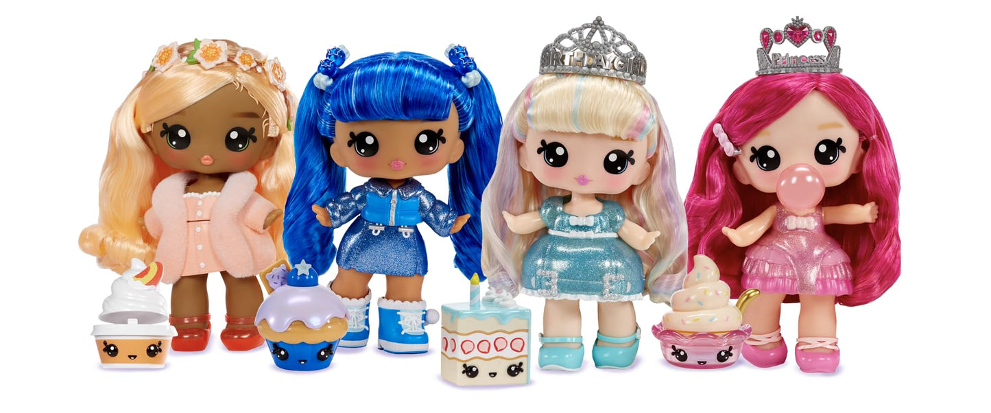 Yummiland Large Doll + Lipgloss Pet- Callie Birthday Cake, Age 4+