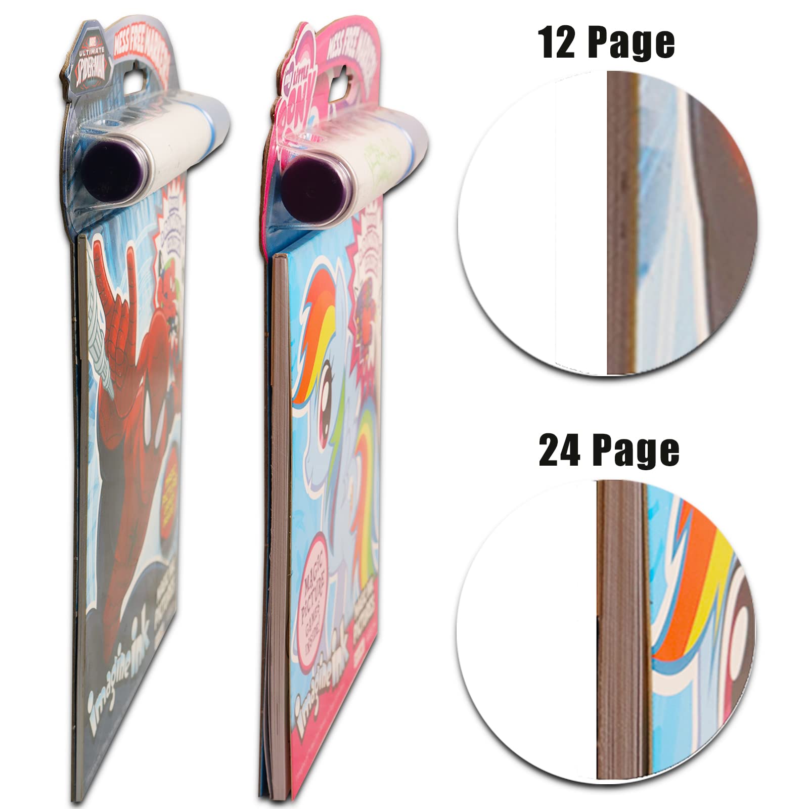 My Little Pony Imagine Ink Coloring Super Set - Bundle of 3 "MLP Mess-Free Coloring Books for Kids |My Little Pony Party Favors and Activities
