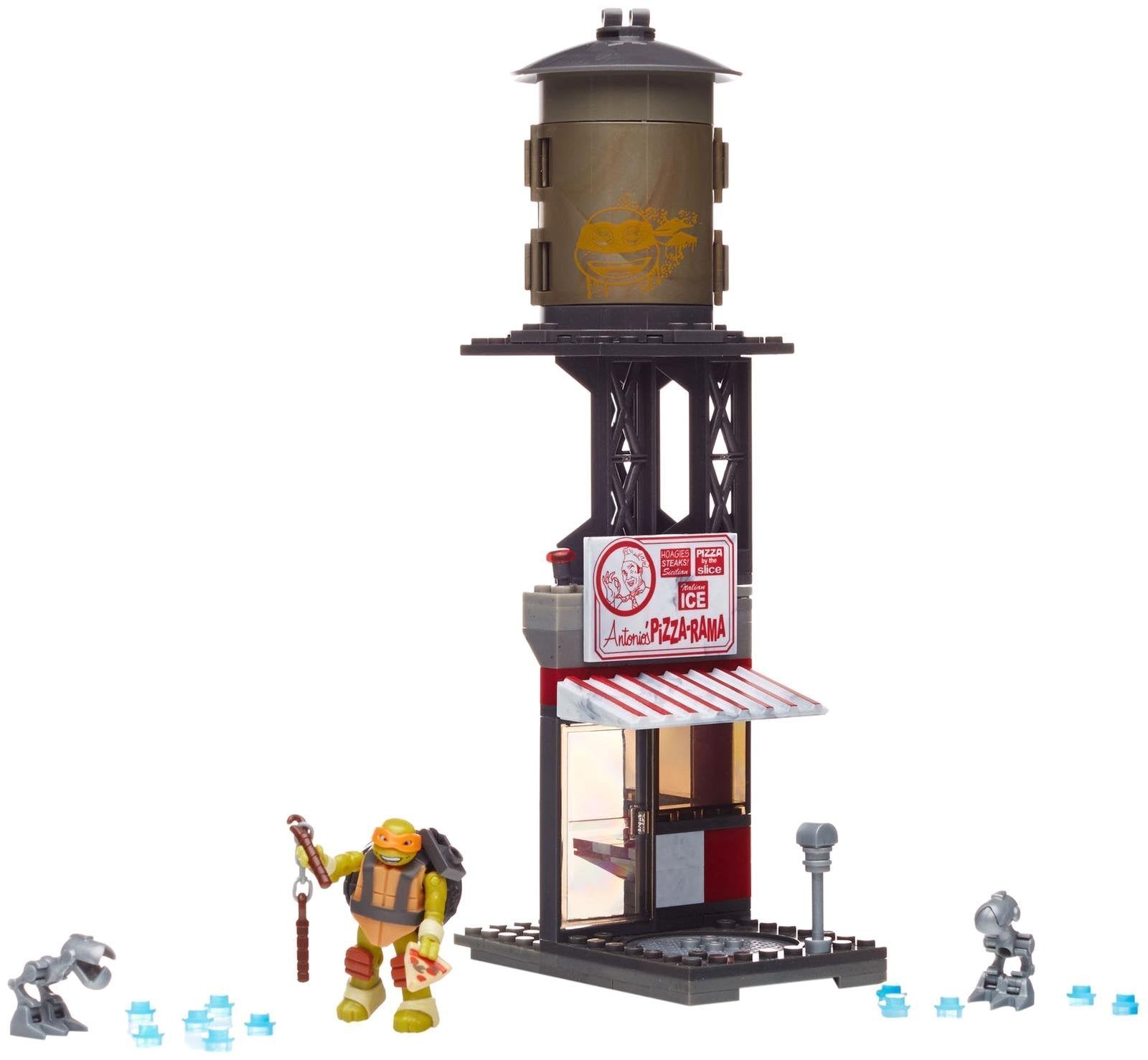 Mega Bloks Teenange Mutant Ninja Turtles Mikey Pizzeria Showdown Building Playset